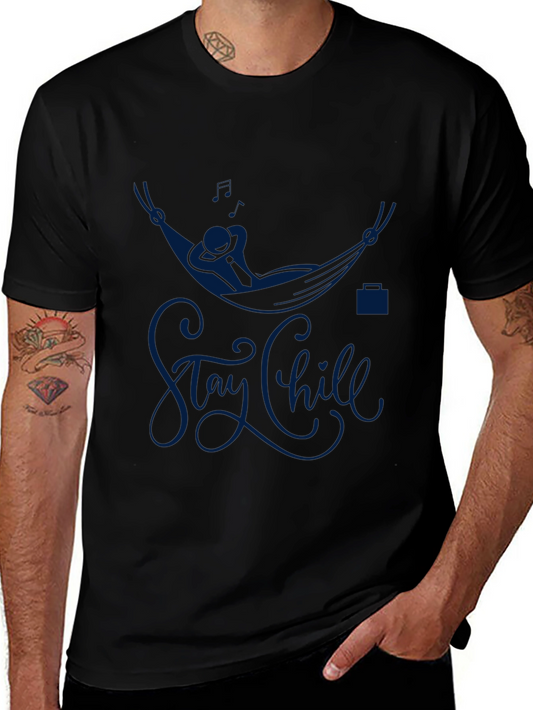 Stay Chill Graphic Tee - Mens Casual T-Shirt