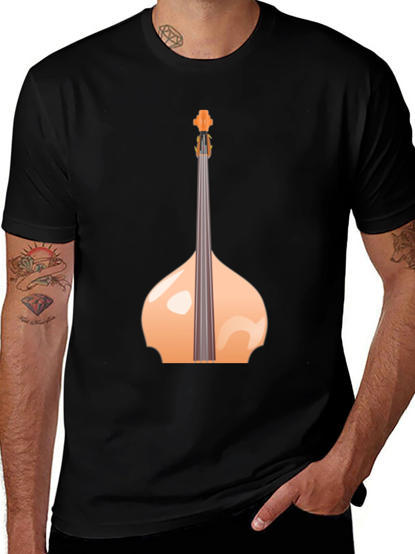 Bass Guitar T-Shirt - Musical Instrument Design