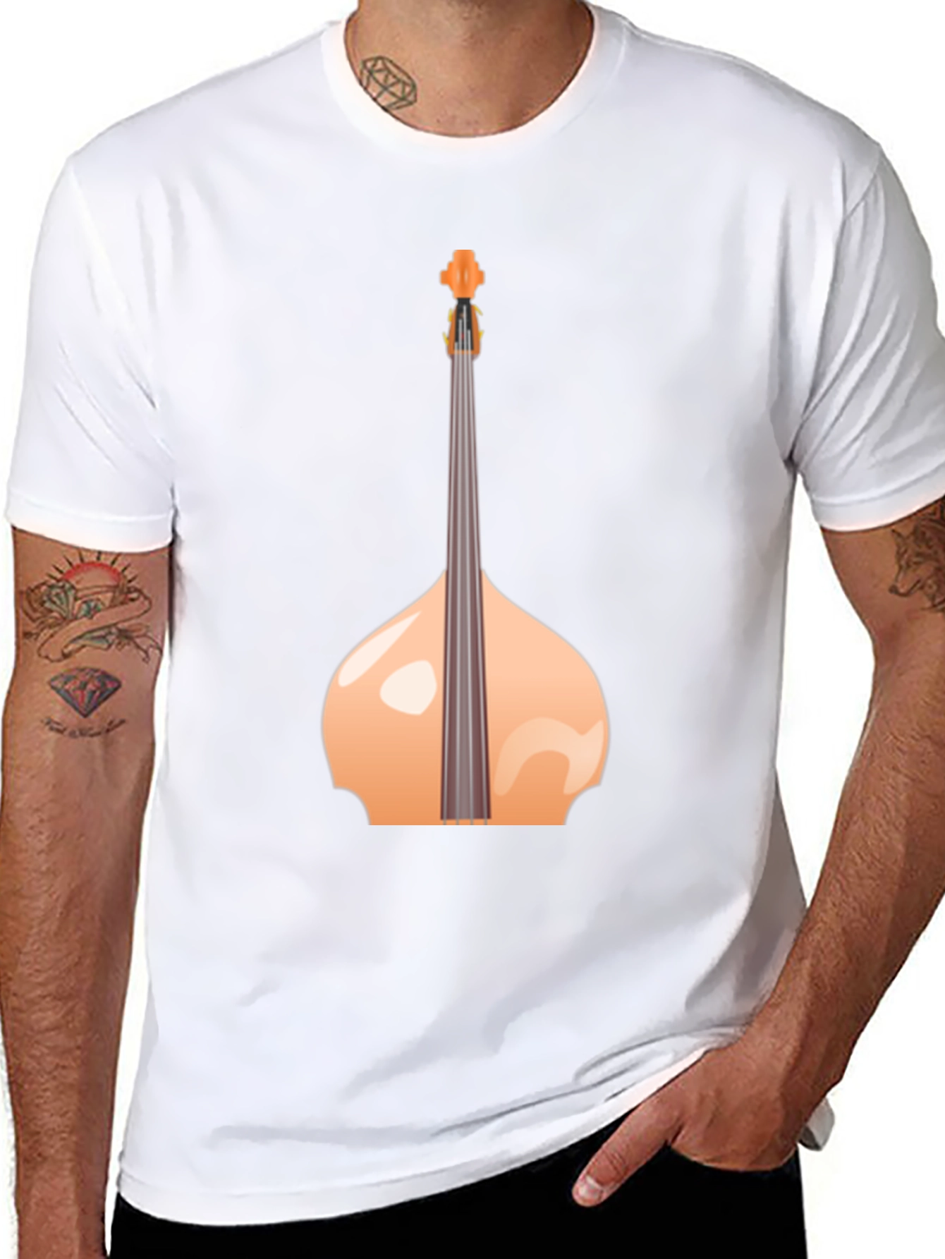 Bass Guitar T-Shirt - Musical Instrument Design