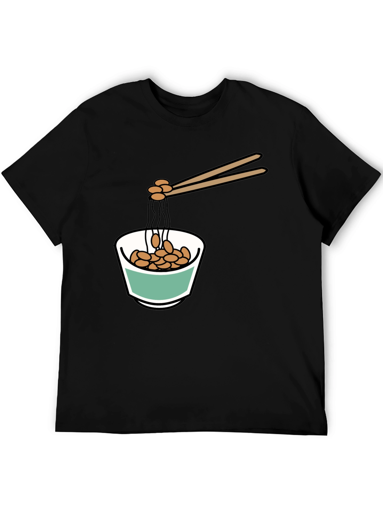 Natto Bowl Graphic Tee - Funny Foodie Shirt