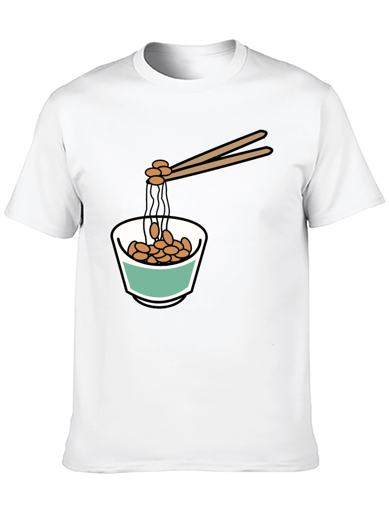 Natto Bowl Graphic Tee - Funny Foodie Shirt