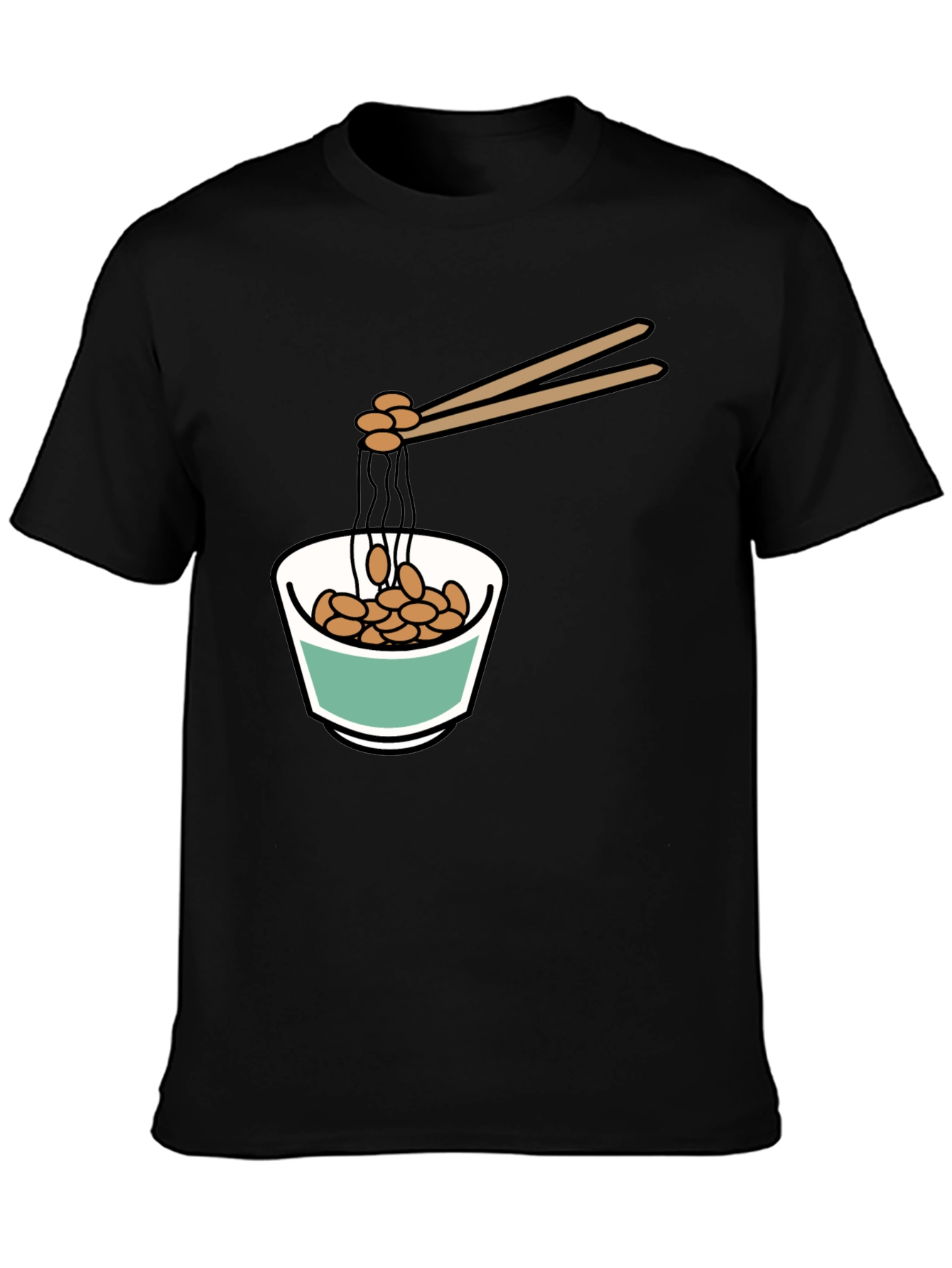 Natto Bowl Graphic Tee - Funny Foodie Shirt