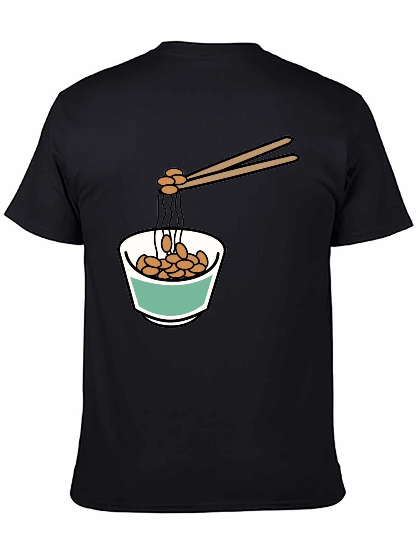 Natto Bowl Graphic Tee - Funny Foodie Shirt