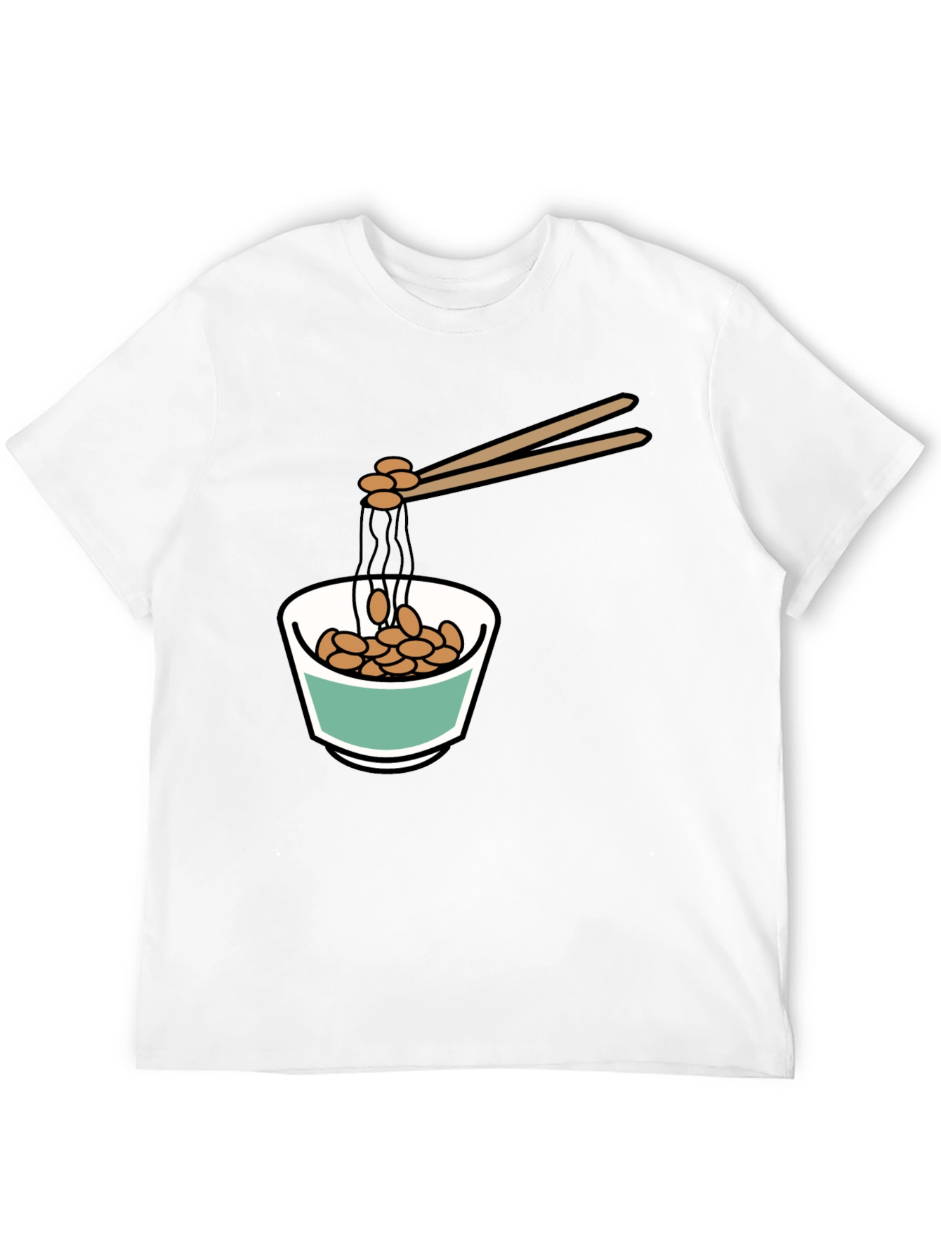 Natto Bowl Graphic Tee - Funny Foodie Shirt