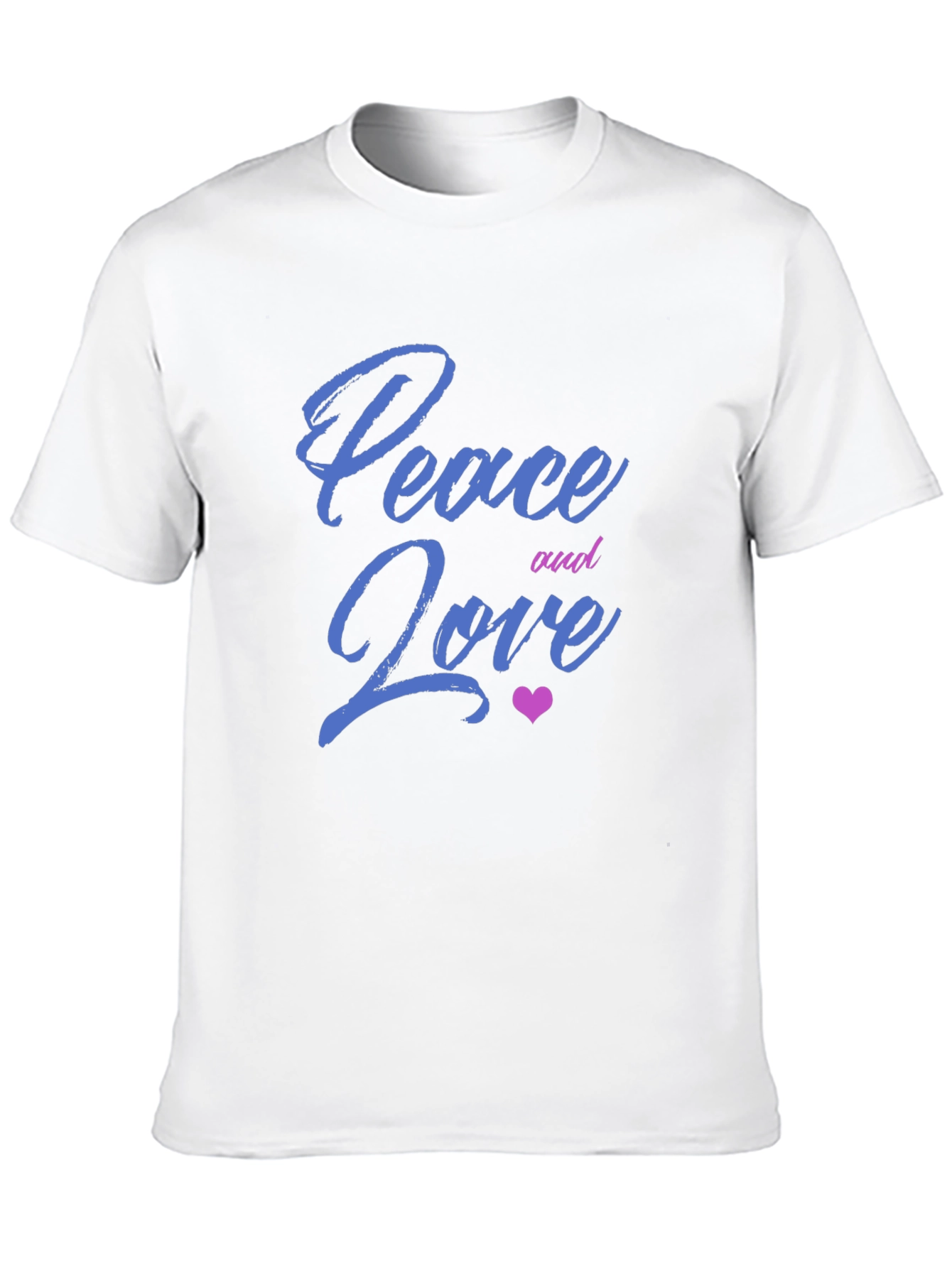 Peace and Love Graphic Tee - Mens Black T-Shirt