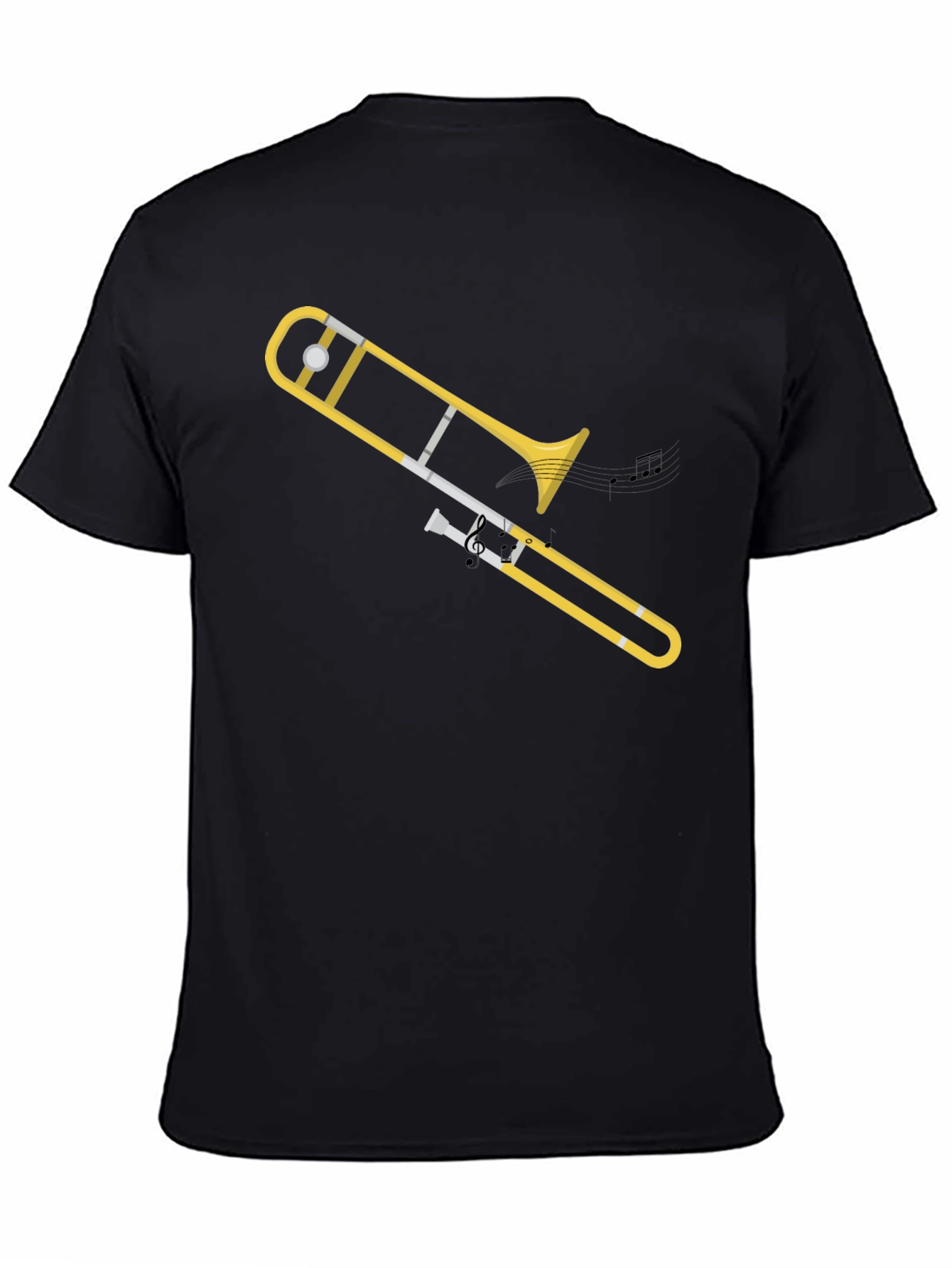 Trombone Graphic Tee - Musical Instrument T-Shirt