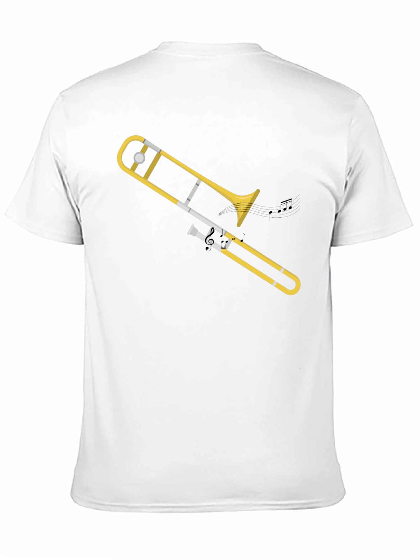 Trombone Graphic Tee - Musical Instrument T-Shirt