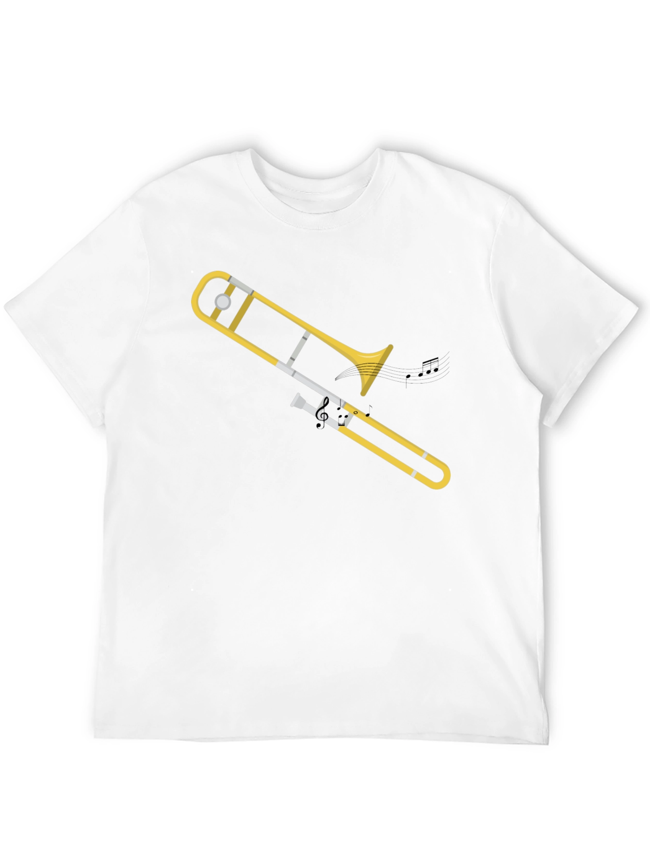 Trombone Graphic Tee - Musical Instrument T-Shirt