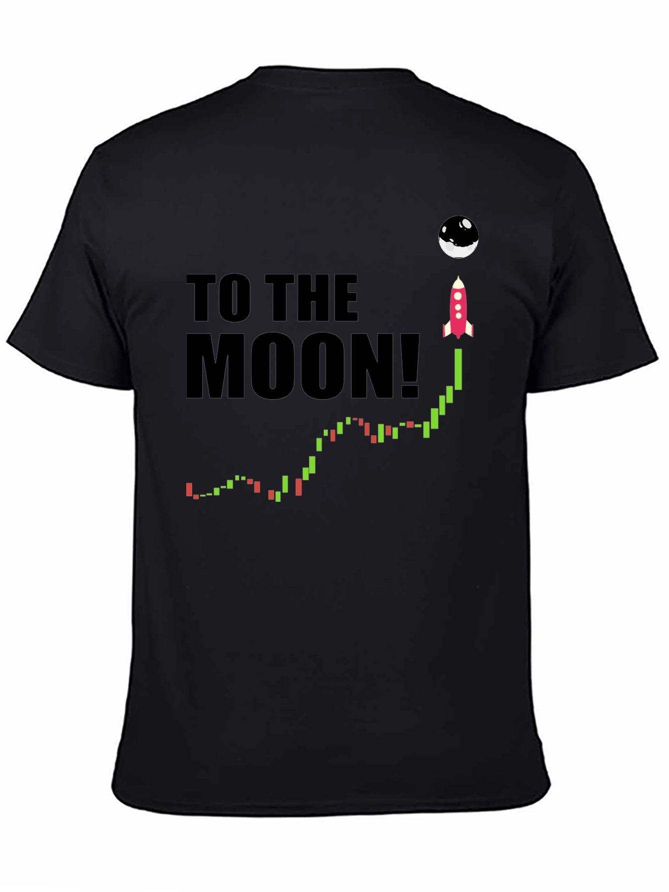 To the Moon T-Shirt - Crypto Rocket Design