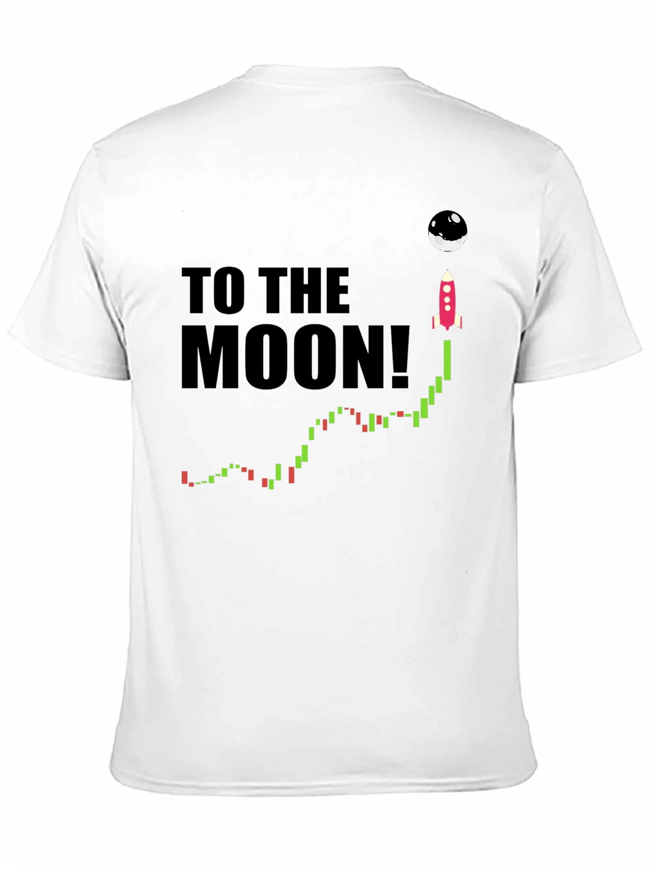 To the Moon T-Shirt - Crypto Rocket Design