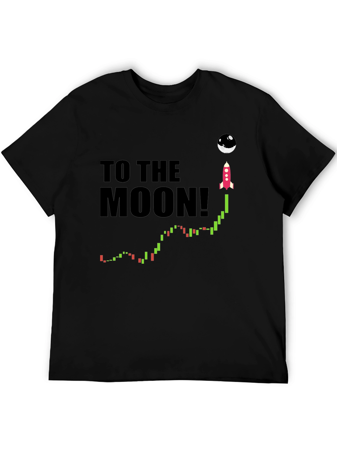To the Moon T-Shirt - Crypto Rocket Design