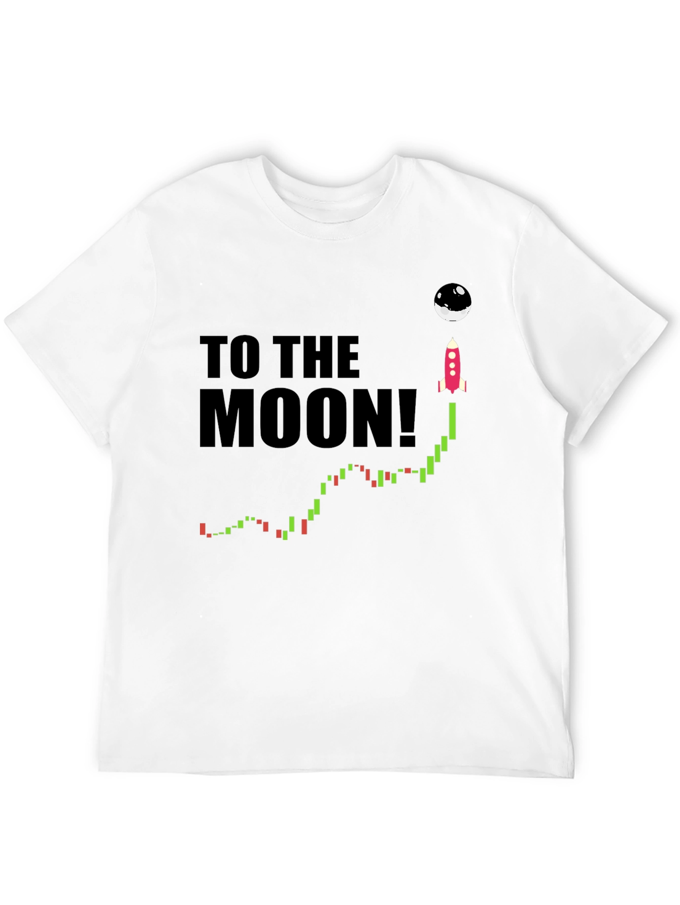 To the Moon T-Shirt - Crypto Rocket Design