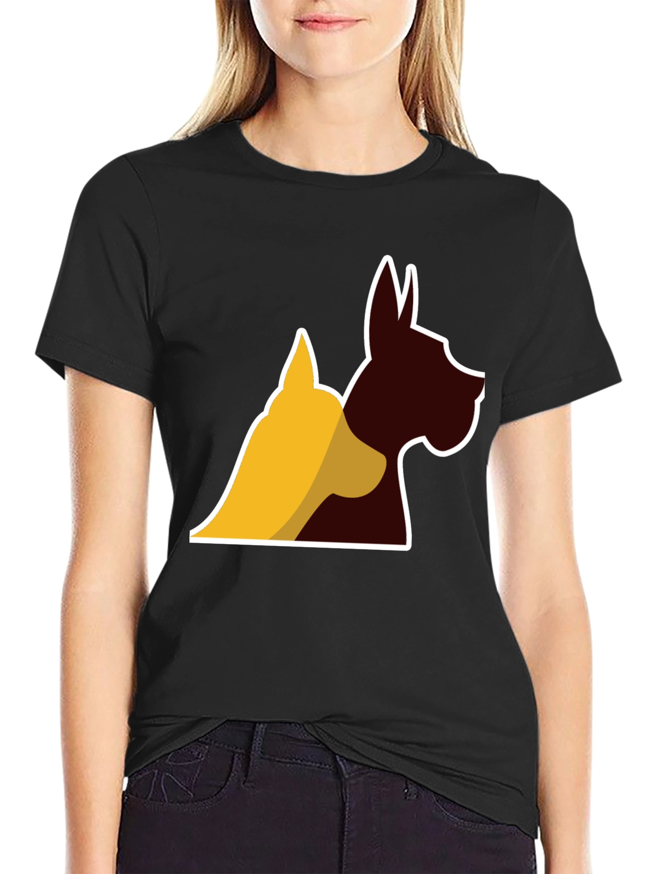 Dog Silhouette Graphic Tee