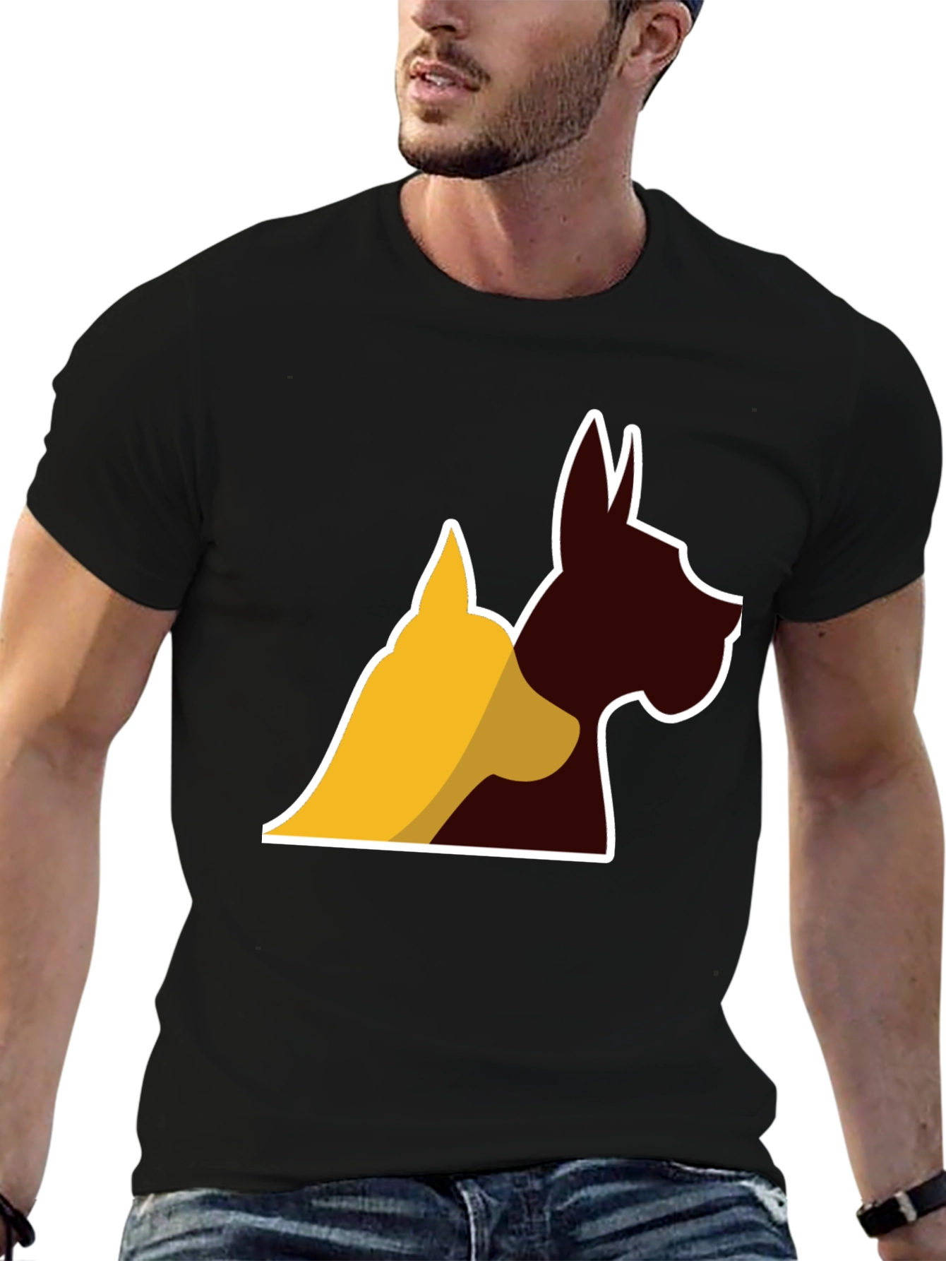 Dog Silhouette Graphic Tee