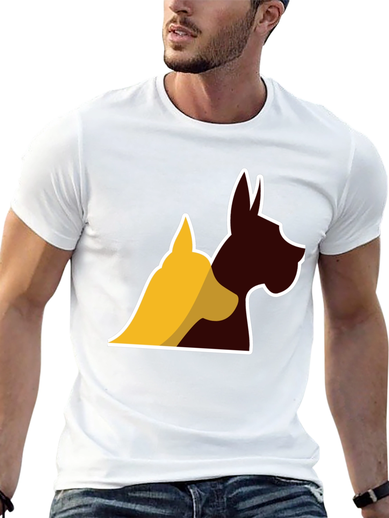 Dog Silhouette Graphic Tee
