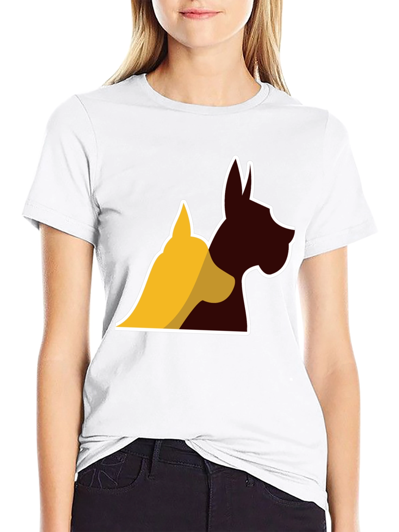 Dog Silhouette Graphic Tee