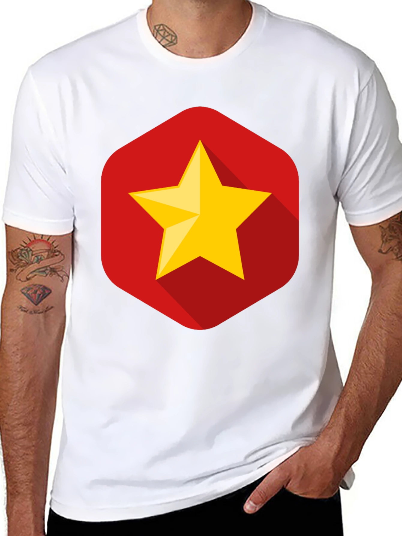 Star Logo Graphic T-Shirt - Mens