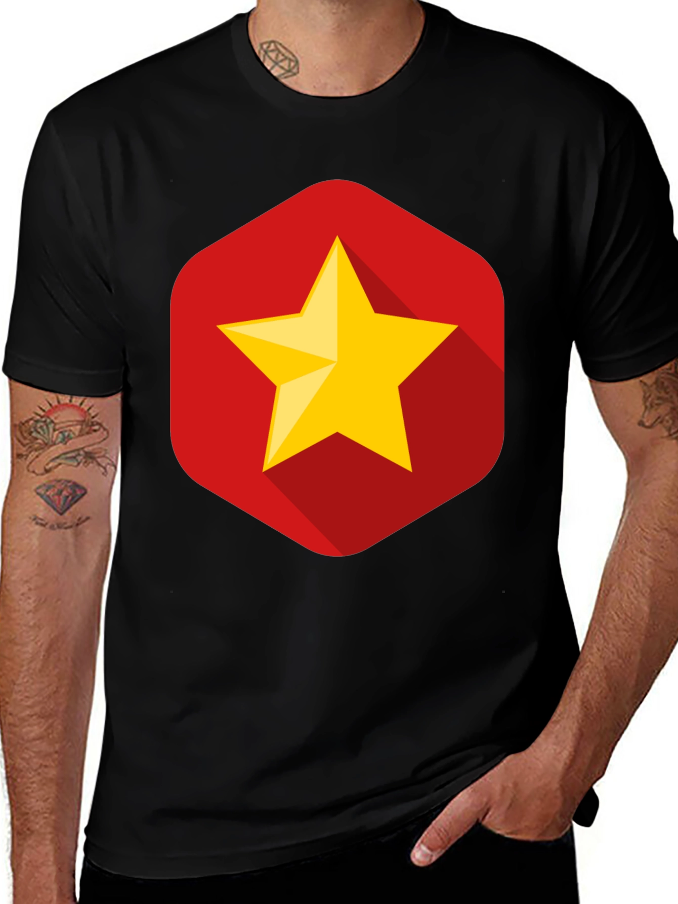 Star Logo Graphic T-Shirt - Mens