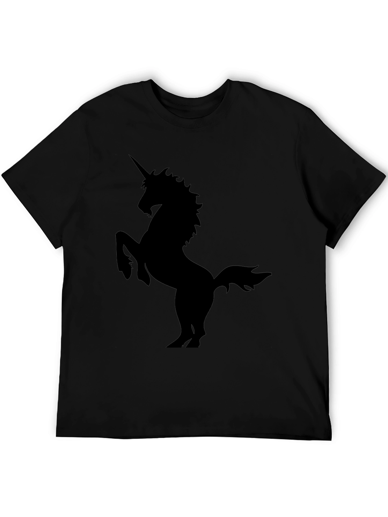 Unicorn Silhouette Black T-Shirt