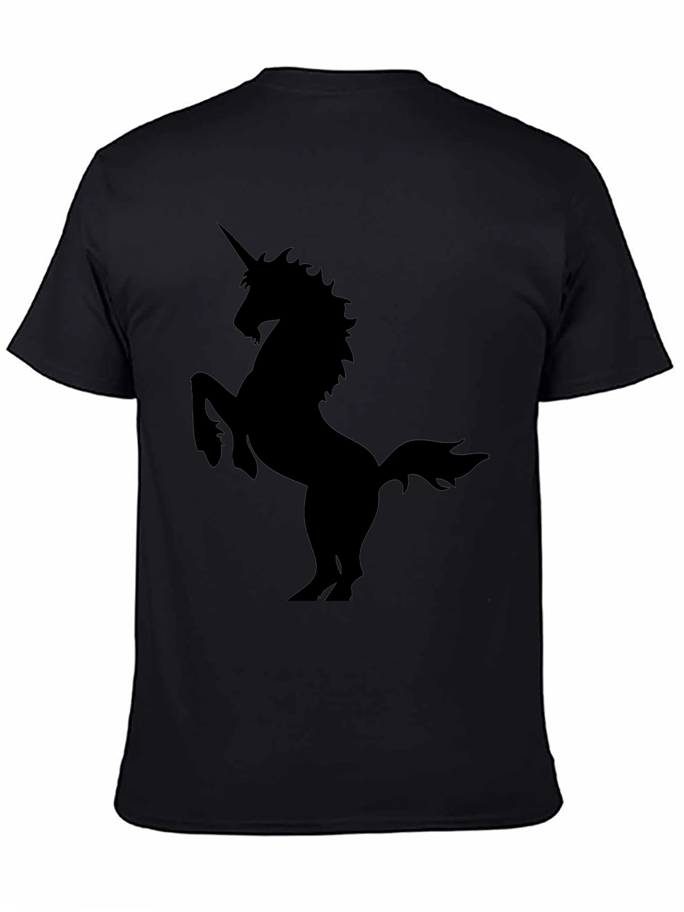Unicorn Silhouette Black T-Shirt