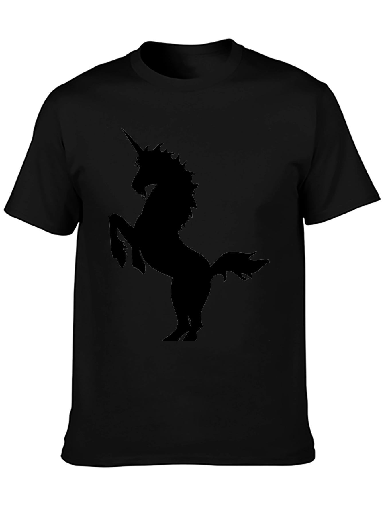 Unicorn Silhouette Black T-Shirt