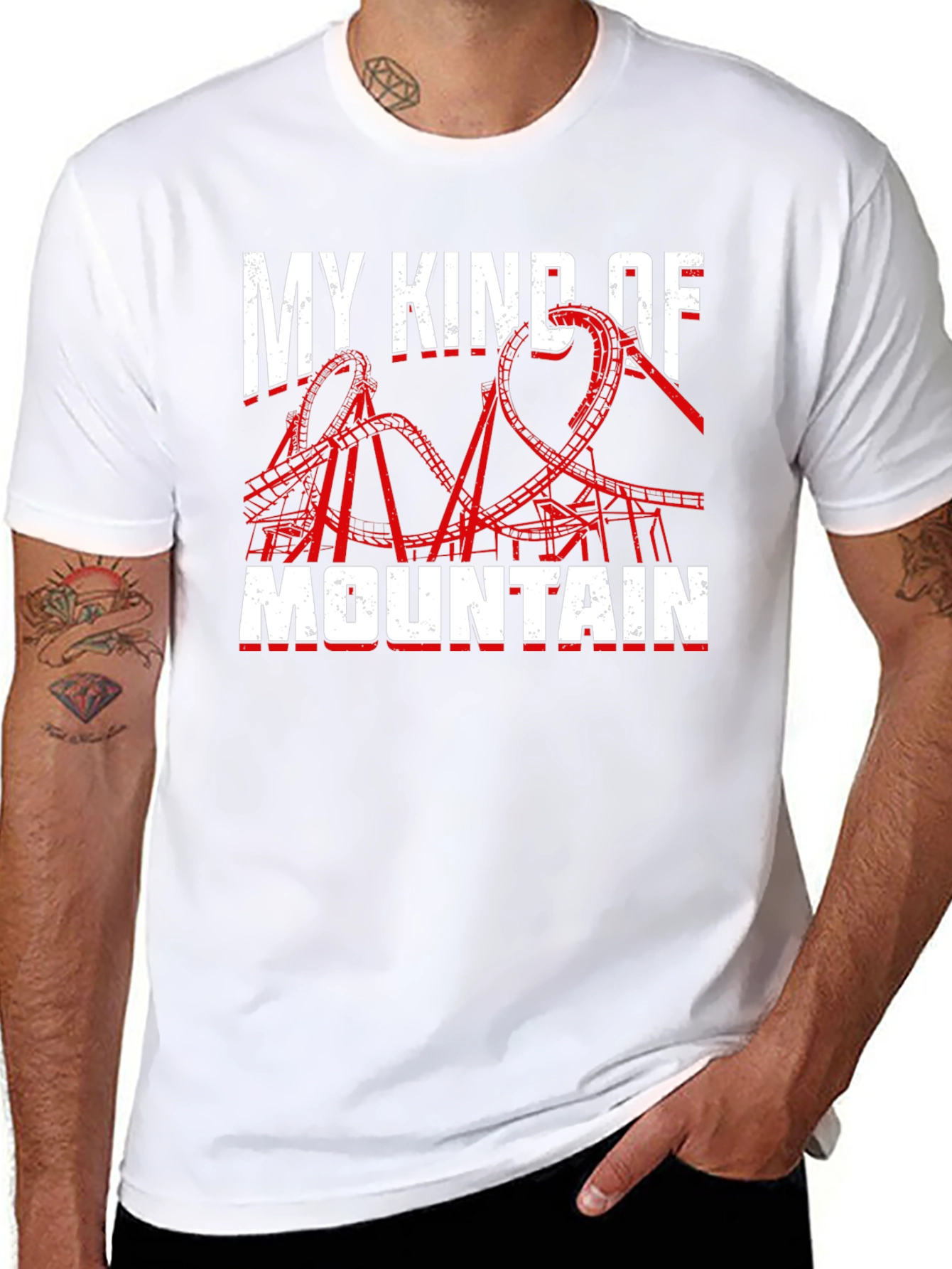 My Kind Of Mountain Rollercoaster Graphic T-Shirt