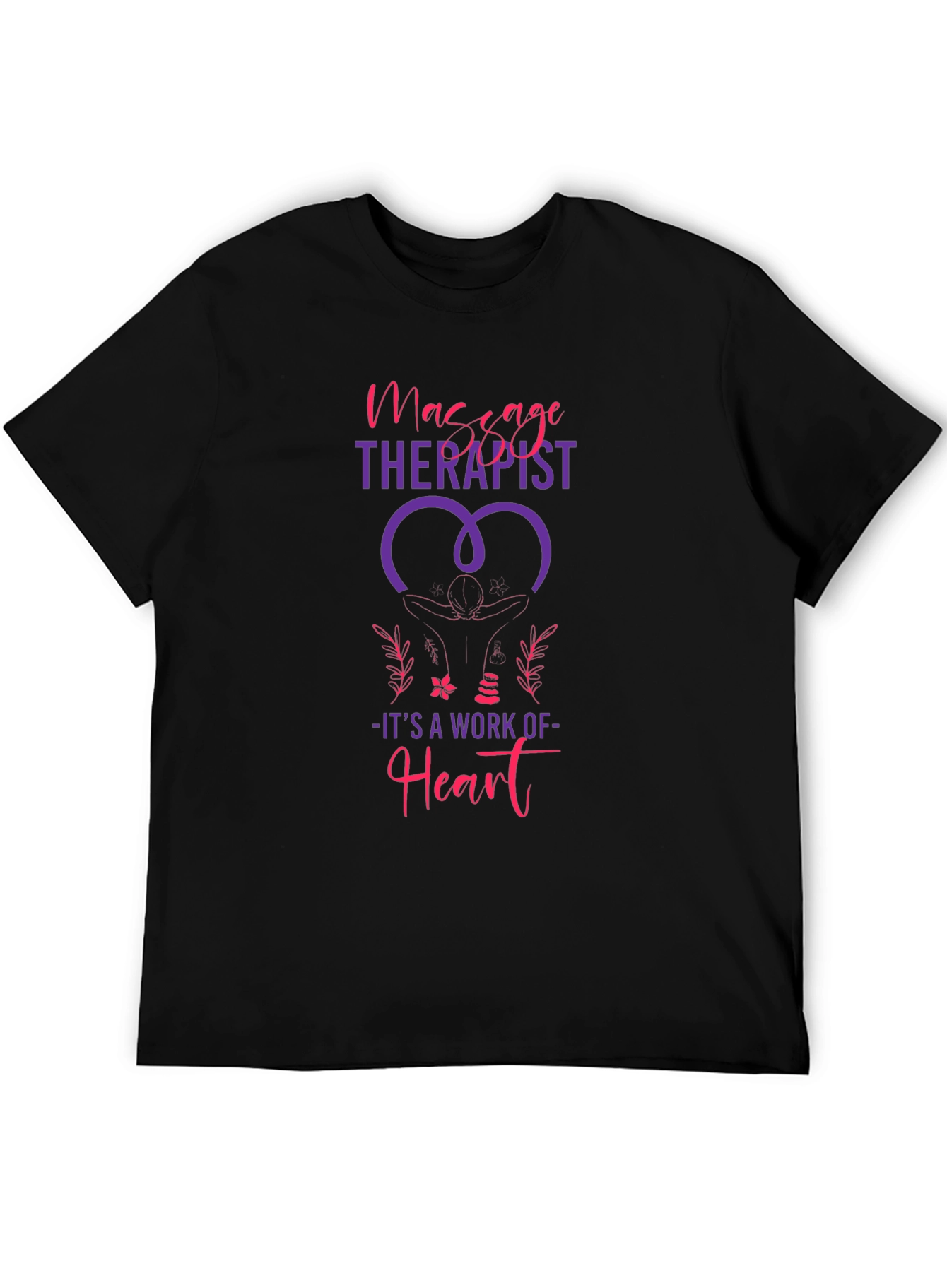 Massage Therapist Heart Work T-Shirt