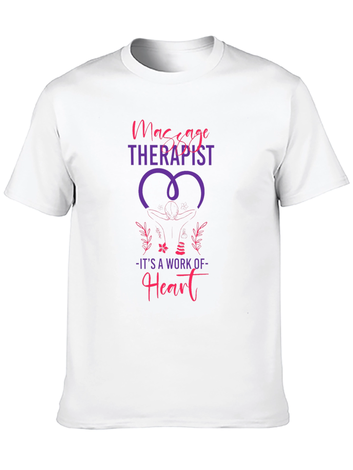 Massage Therapist Heart Work T-Shirt