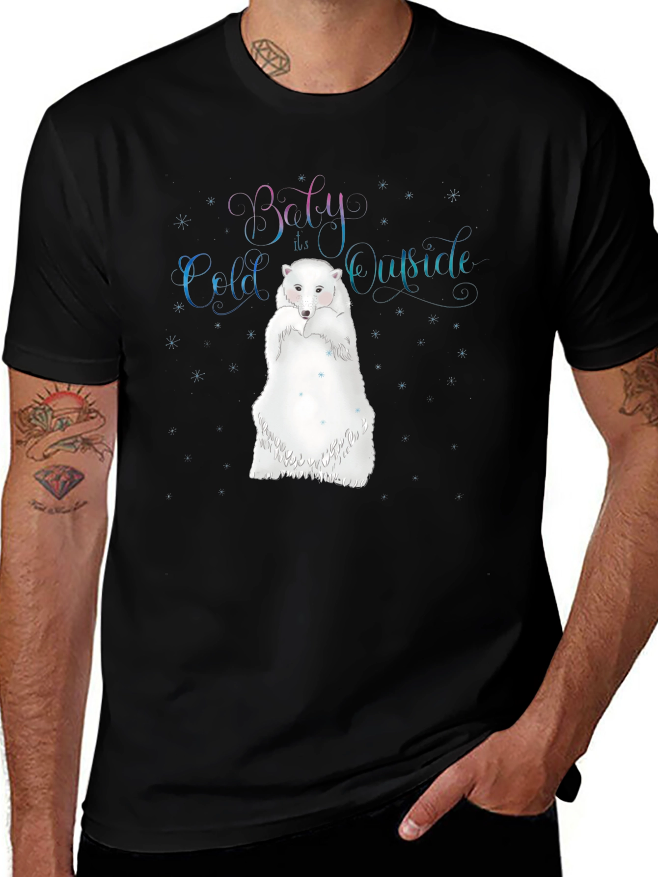 Baby Its Cold Outside Polar Bear Graphic Tee