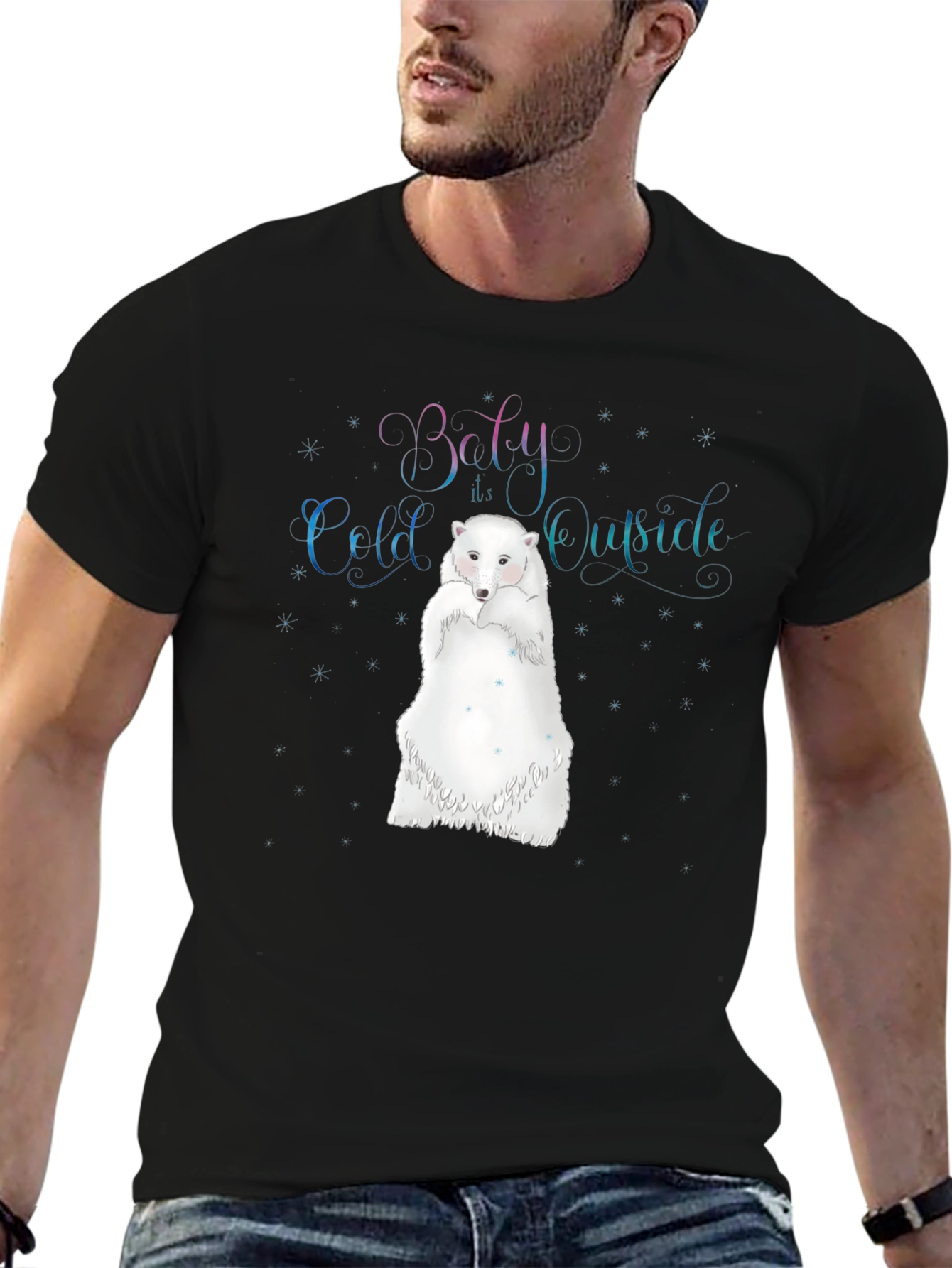 Baby Its Cold Outside Polar Bear Graphic Tee