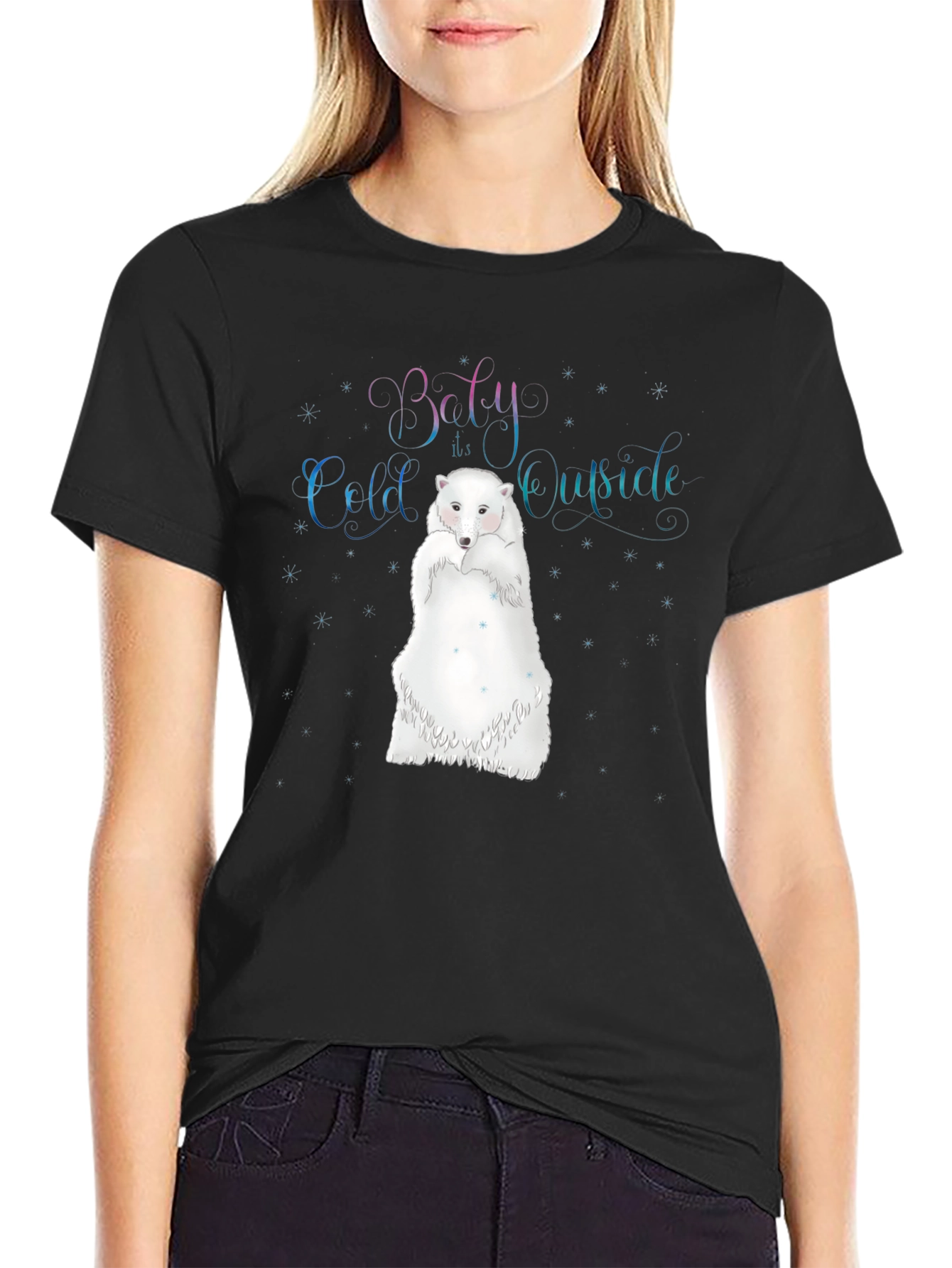 Baby Its Cold Outside Polar Bear Graphic Tee