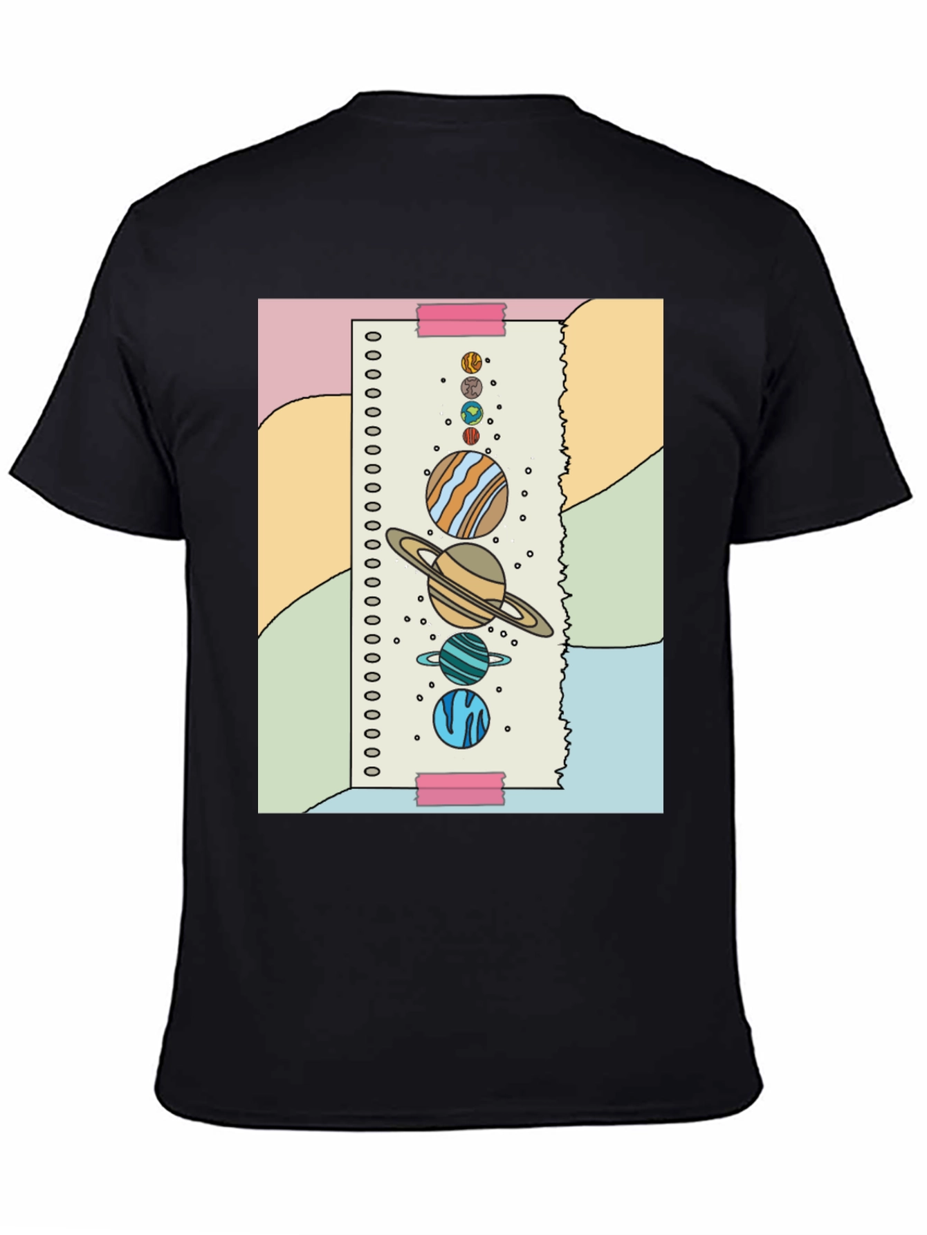 Planet Sketch T-Shirt - Fun Space Design