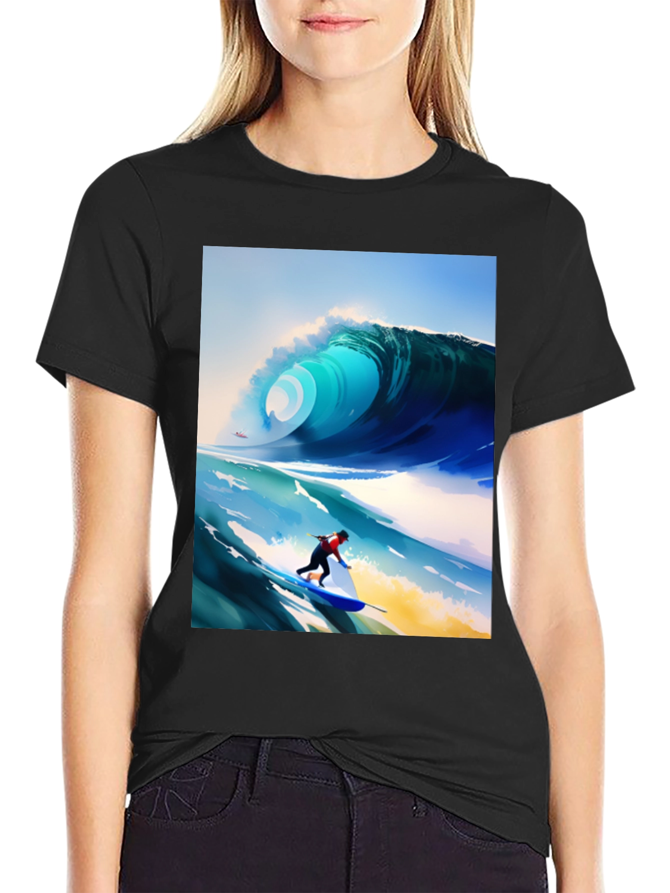 Surfer Wave T-Shirt - Stylish Graphic Tee
