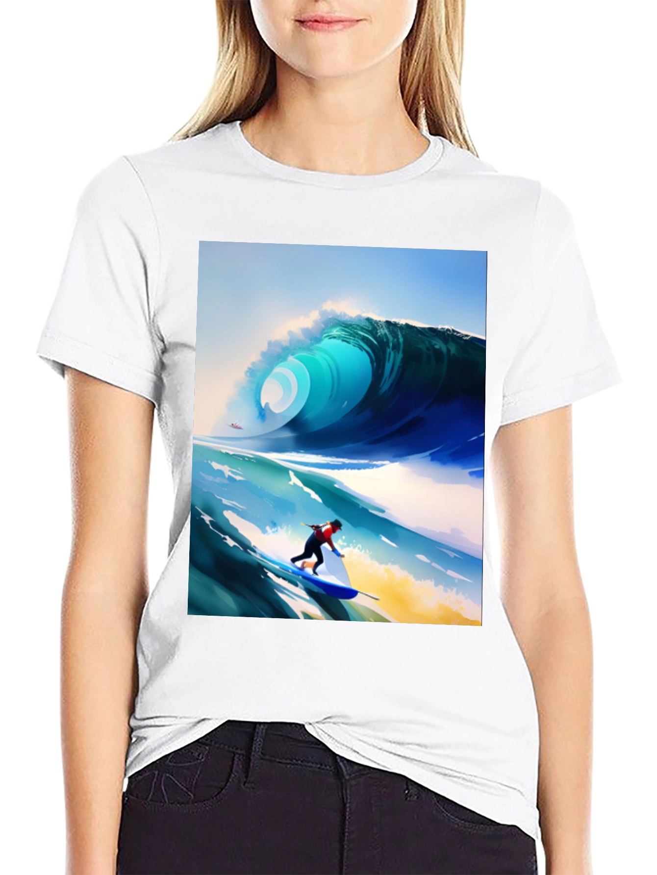 Surfer Wave T-Shirt - Stylish Graphic Tee