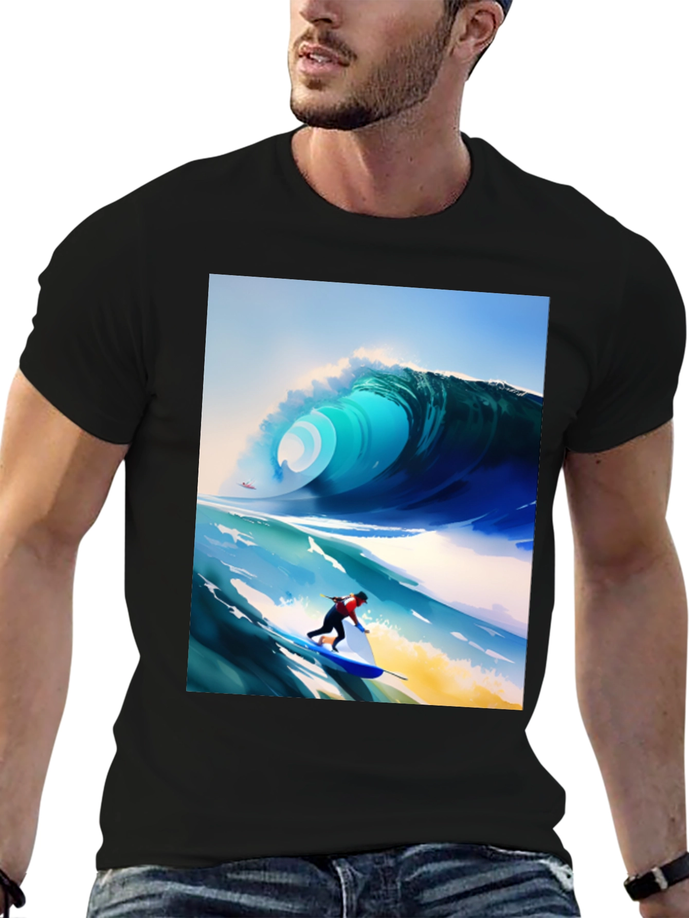 Surfer Wave T-Shirt - Stylish Graphic Tee