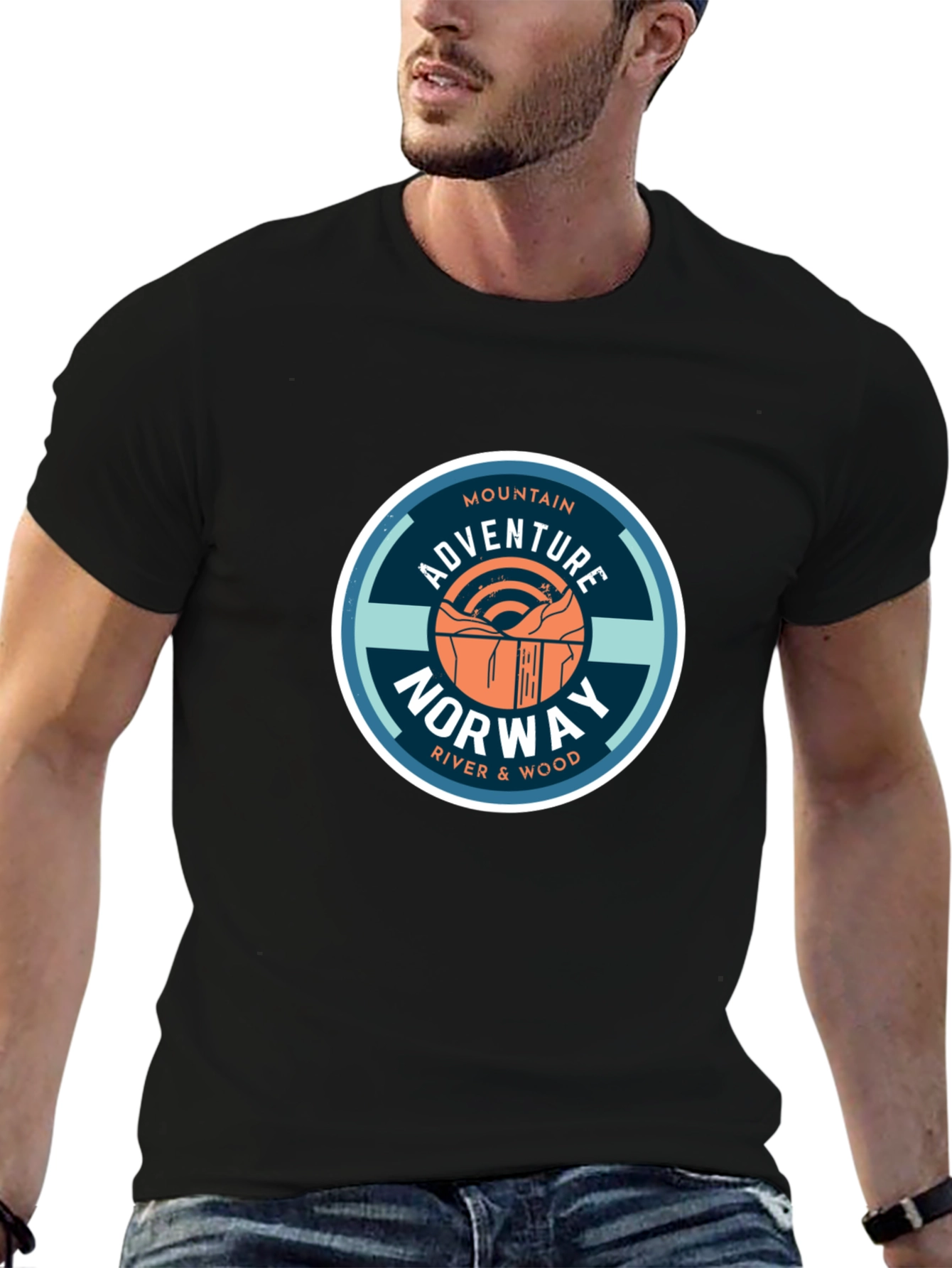 Adventure Norway Mountain Graphic T-Shirt