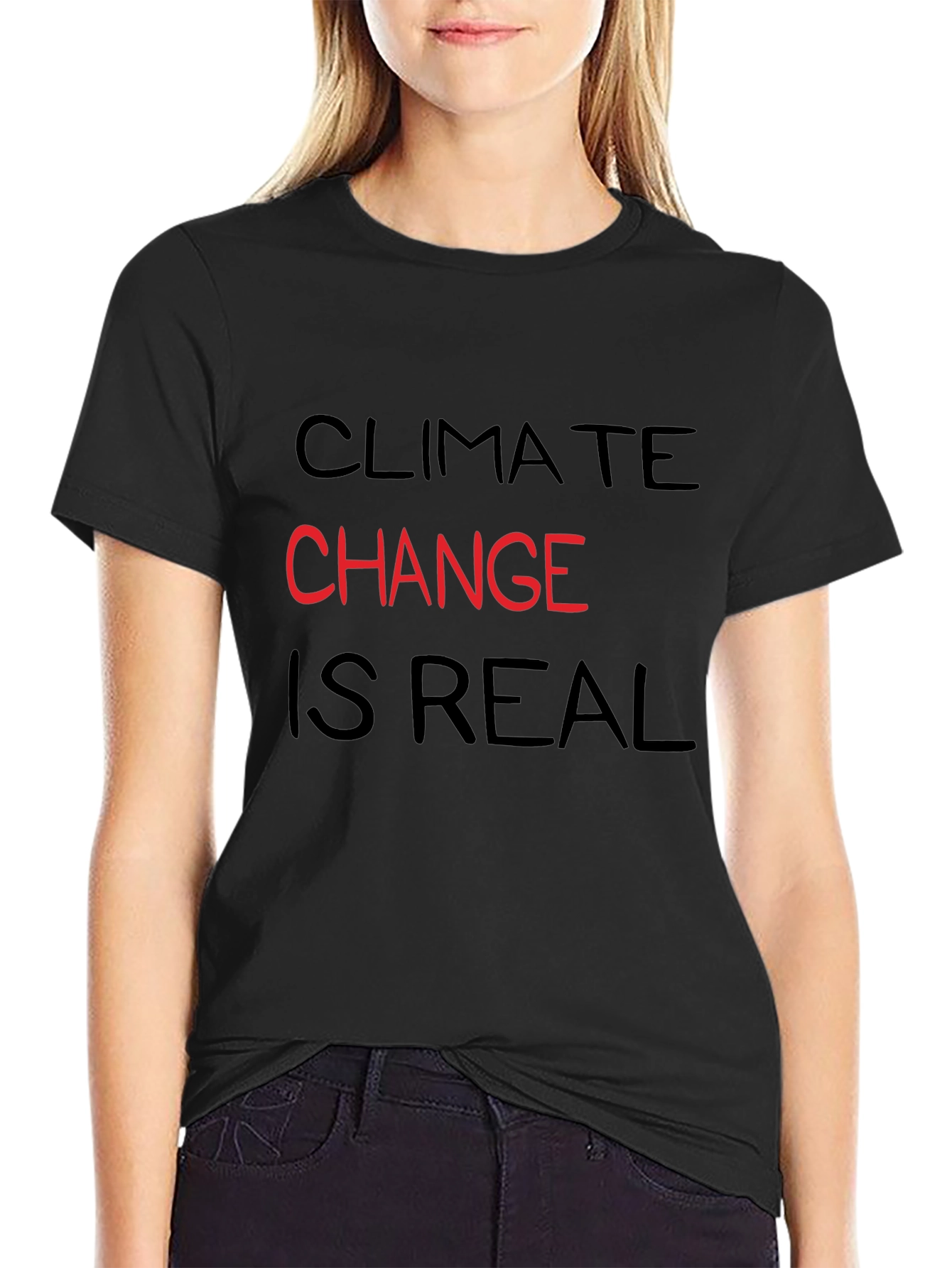 Climate Change Awareness T-Shirt - Black