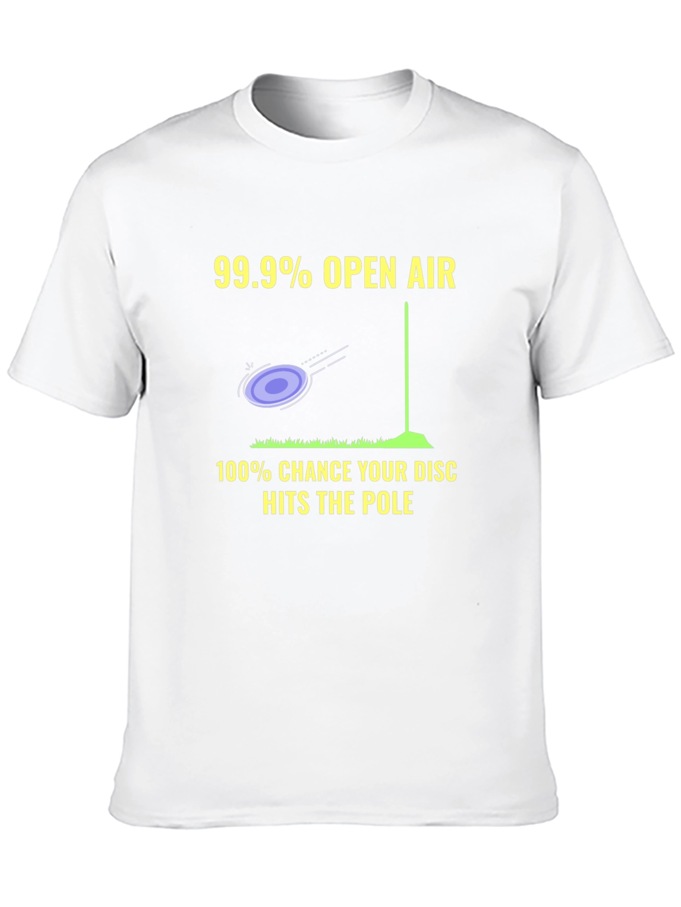 Funny Disc Golf T-Shirt: Open Air & Pole Hits!