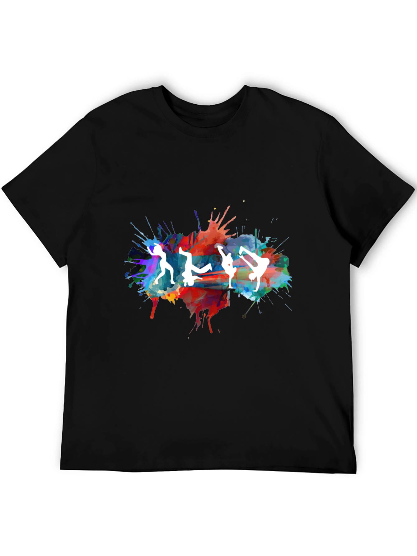 Dance Silhouette Splatter Graphic Tee