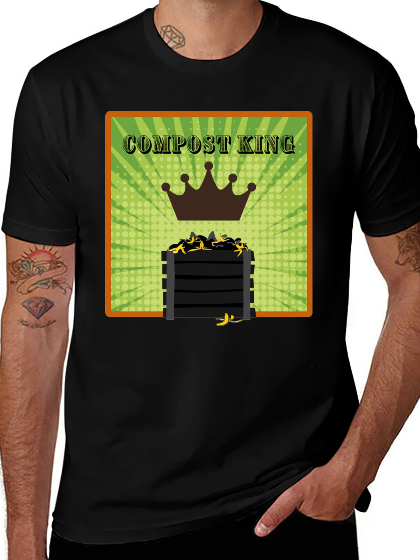 Compost King T-Shirt - Eco-Friendly Humor