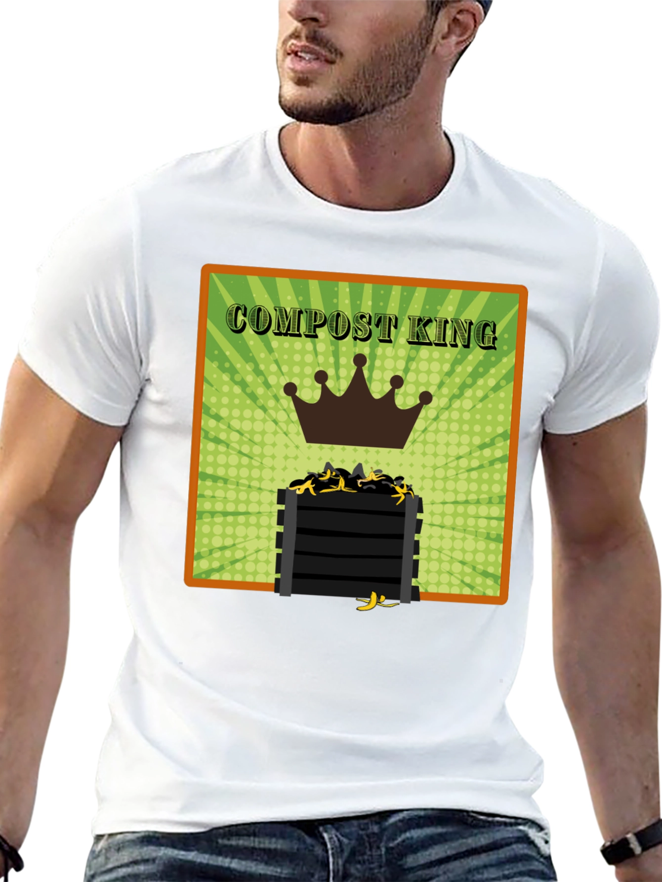 Compost King T-Shirt - Eco-Friendly Humor