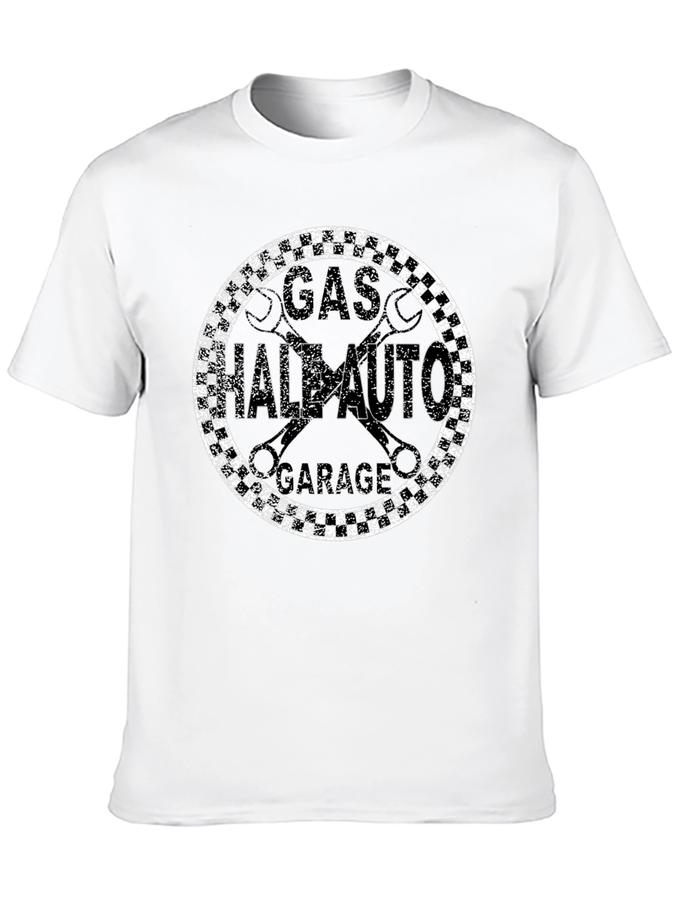 Gas Hale Auto Garage Black Graphic T-Shirt
