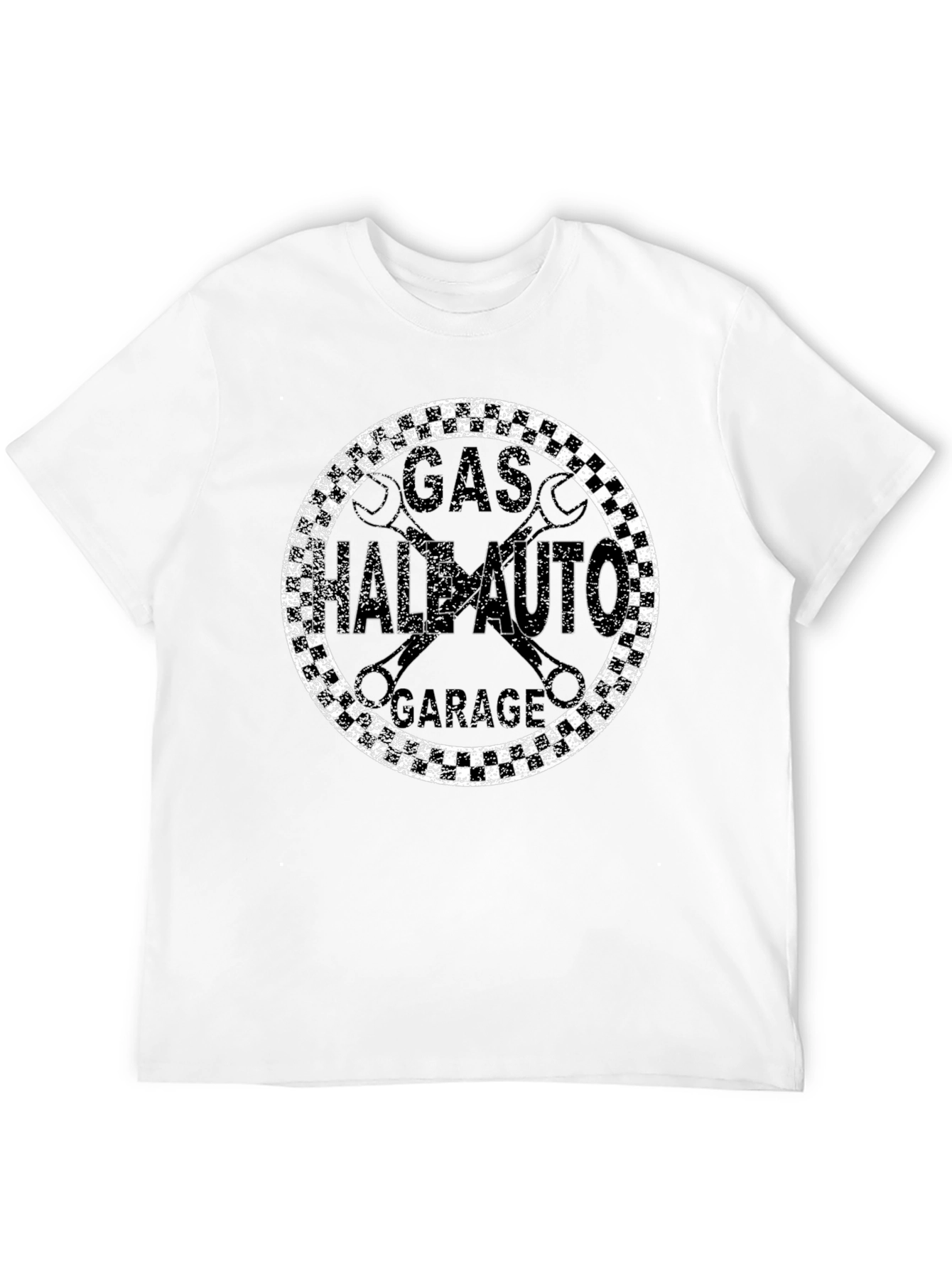 Gas Hale Auto Garage Black Graphic T-Shirt