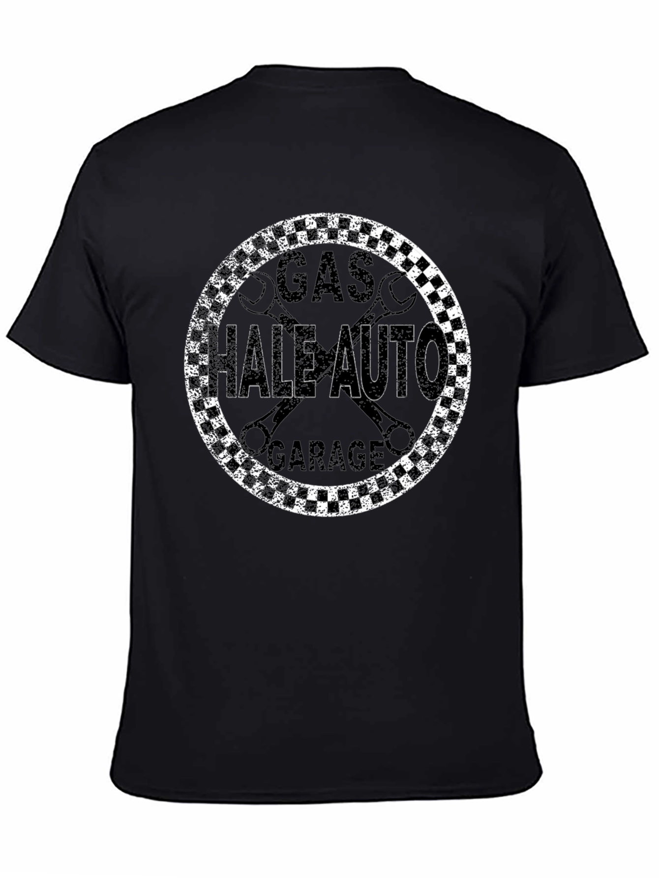 Gas Hale Auto Garage Black Graphic T-Shirt