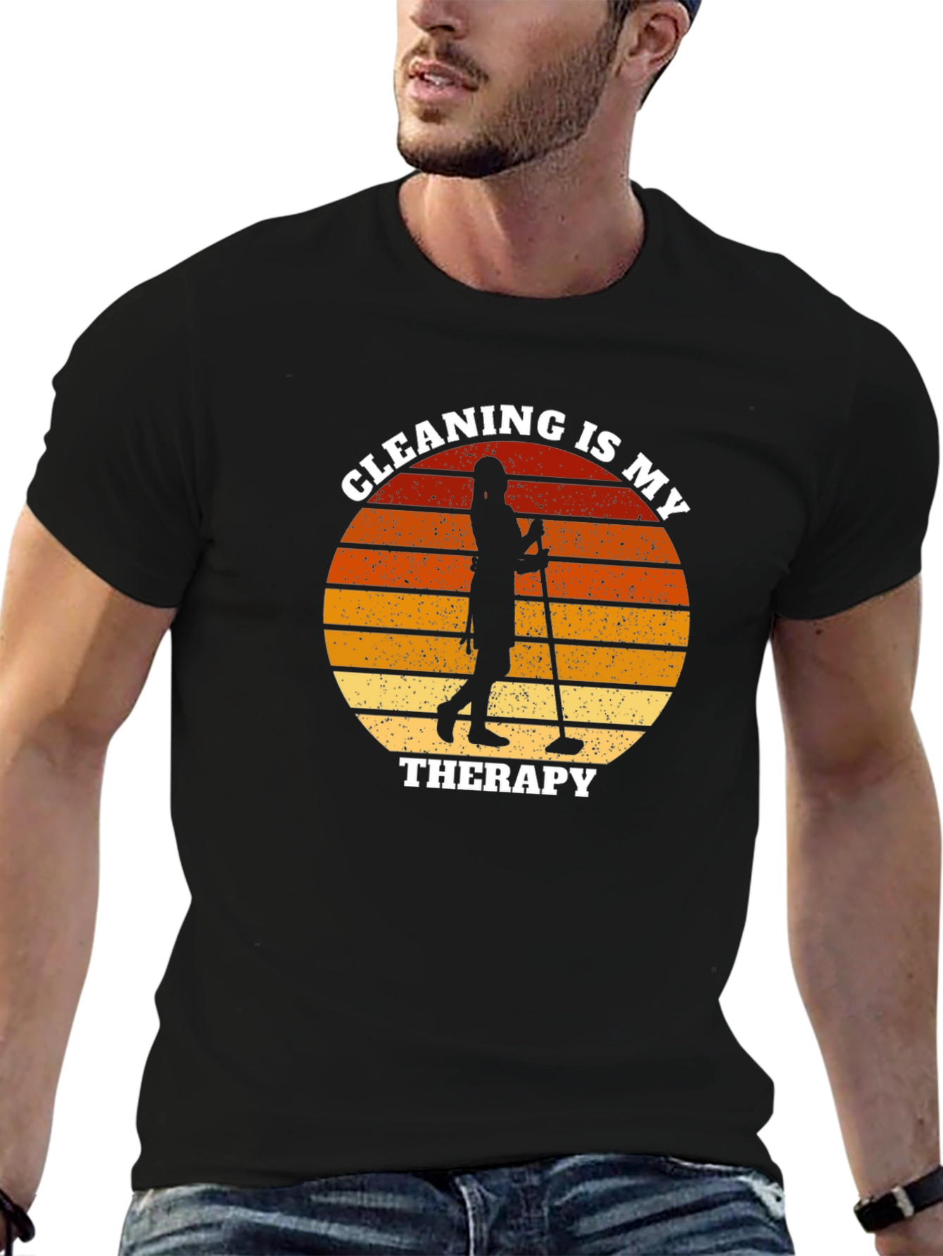 Cleaning Therapy Graphic T-Shirt