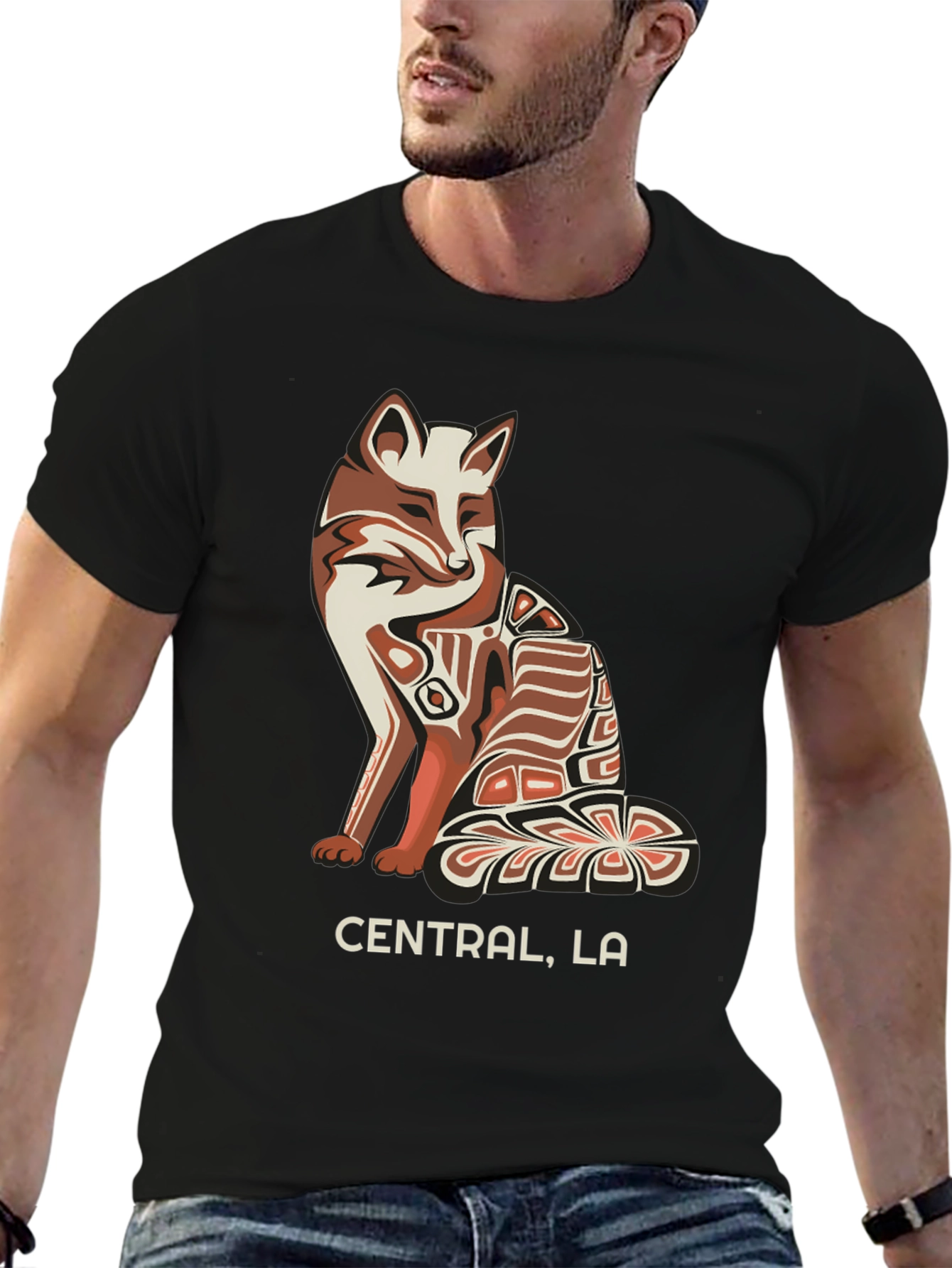 Central LA Fox Graphic Tee - Stylish Urban T-Shirt