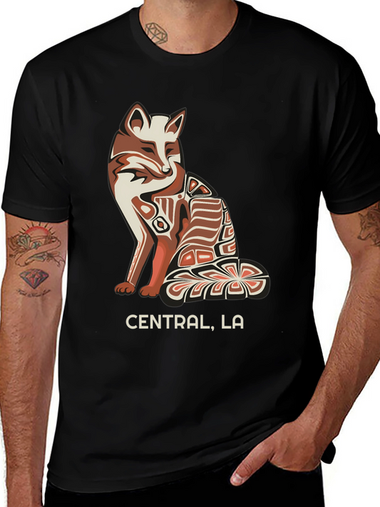 Central LA Fox Graphic Tee - Stylish Urban T-Shirt