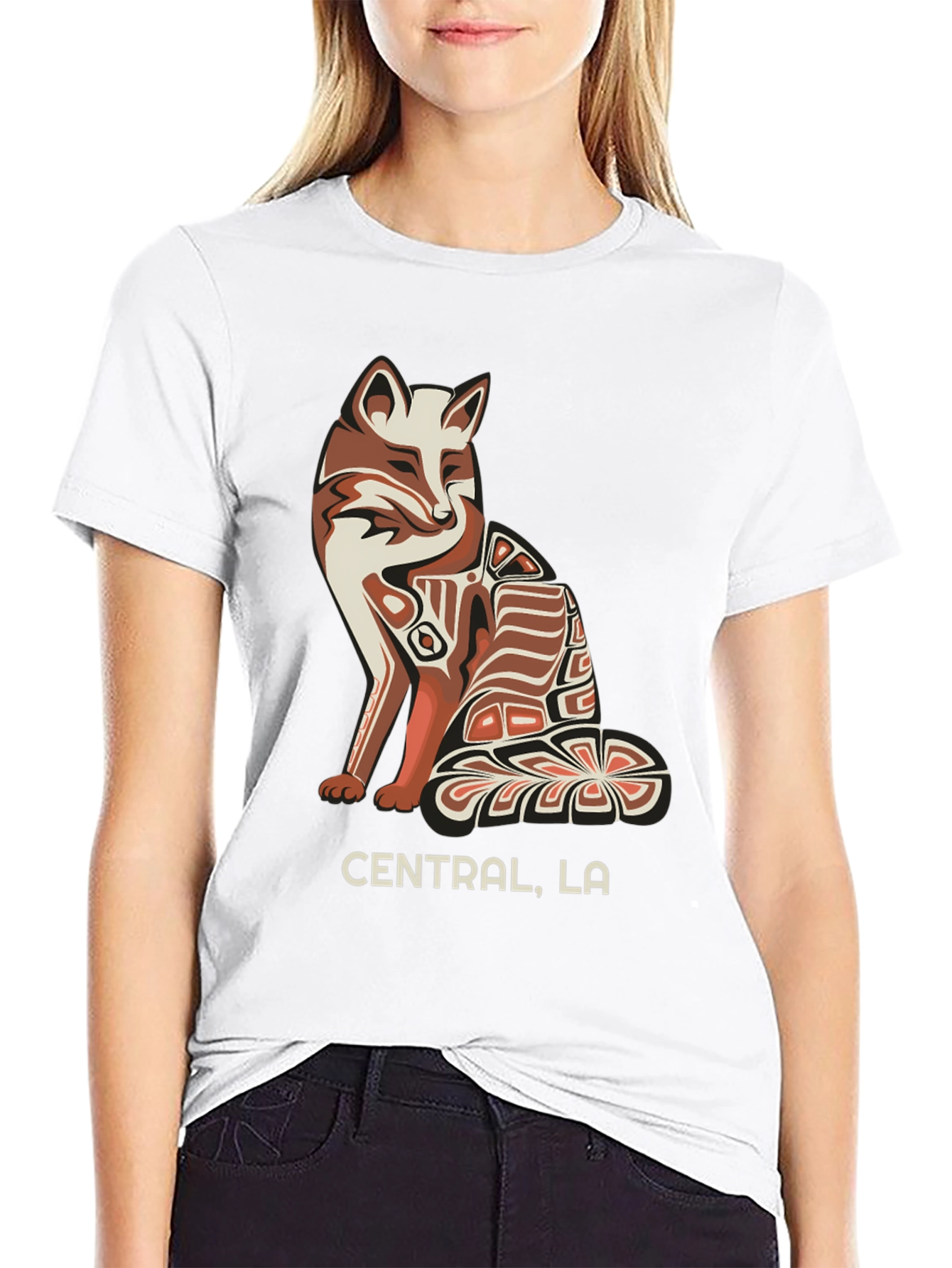 Central LA Fox Graphic Tee - Stylish Urban T-Shirt