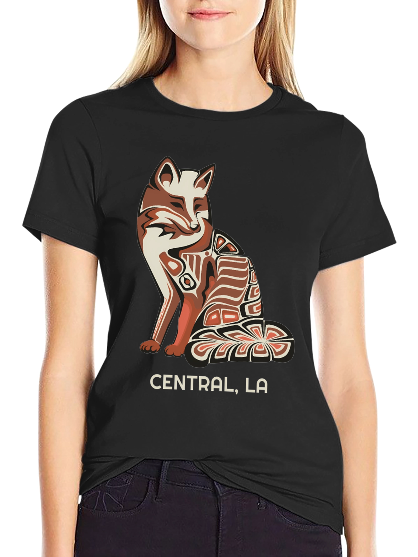 Central LA Fox Graphic Tee - Stylish Urban T-Shirt