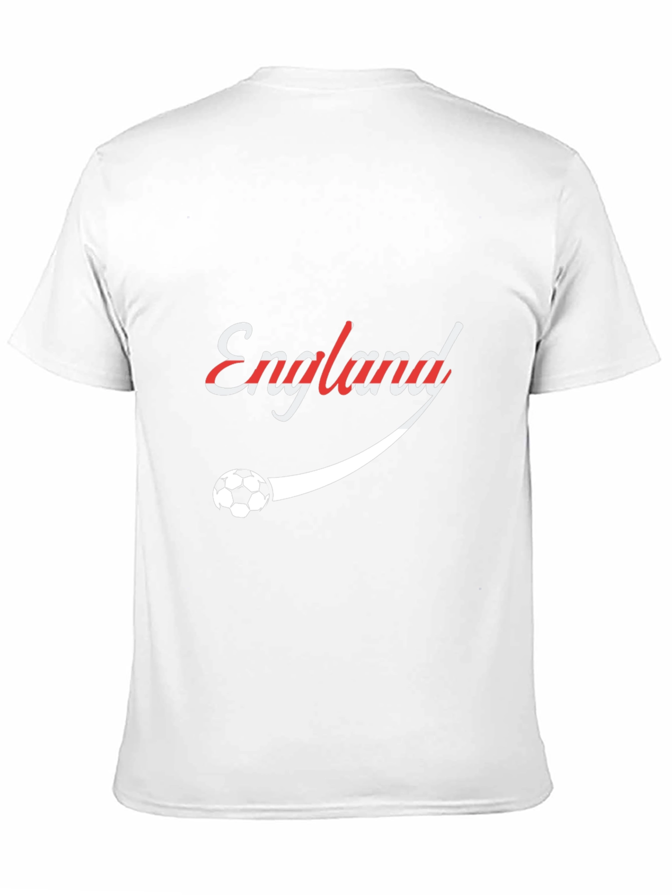 England Soccer Graphic Tee - Black Cotton T-Shirt